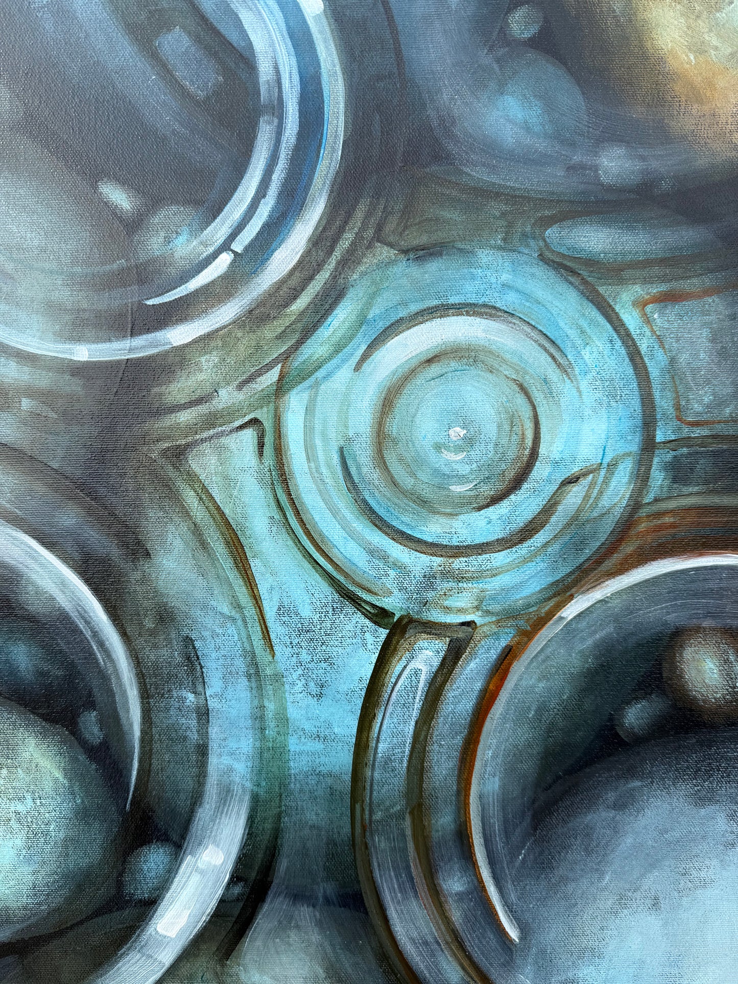 Rocky Shore Raindrops