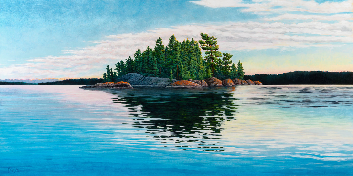 "Whitefish Bay" Canvas Art Print