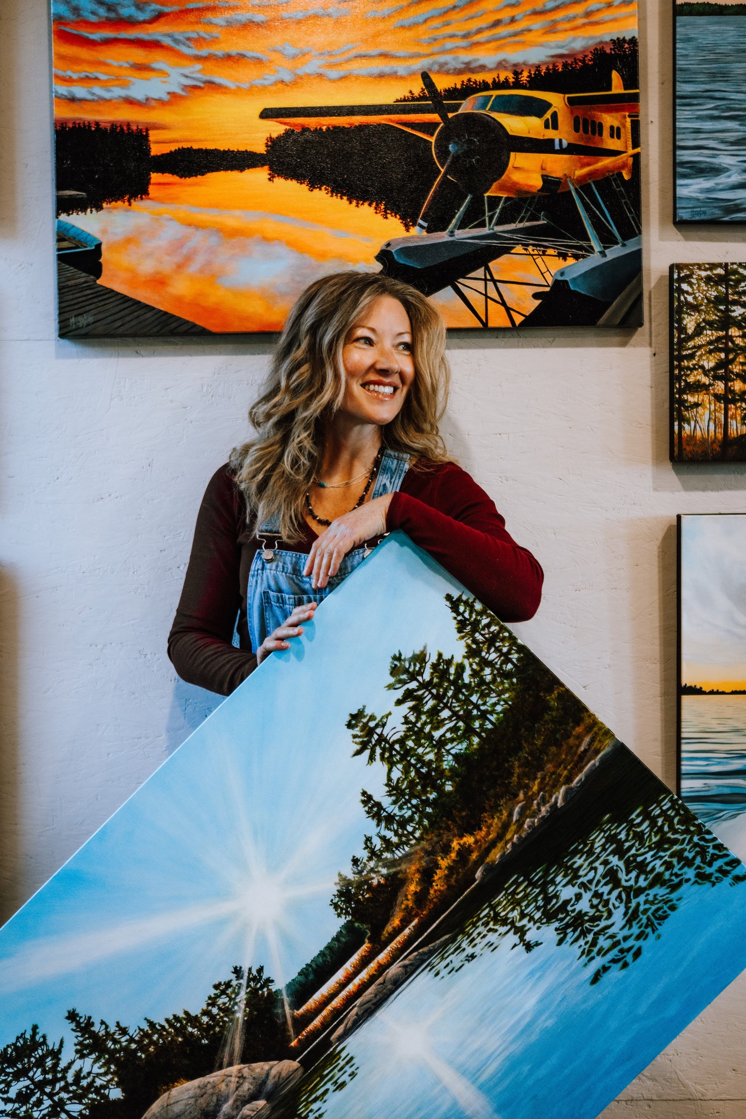 Melissa Jean Photographed with her Original Artwork