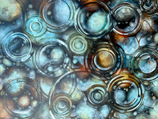 Rocky Shore Raindrops