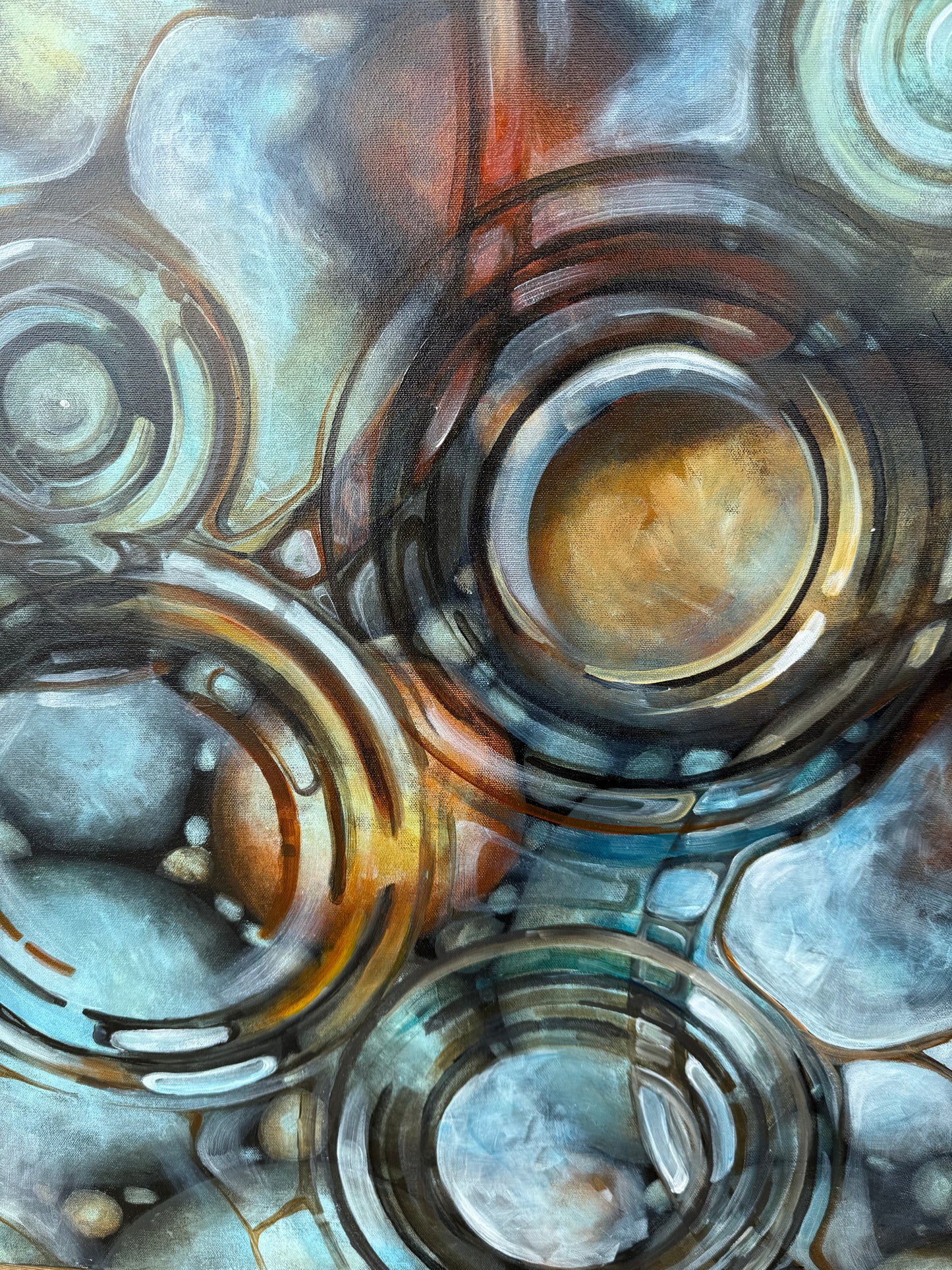 Rocky Shore Raindrops