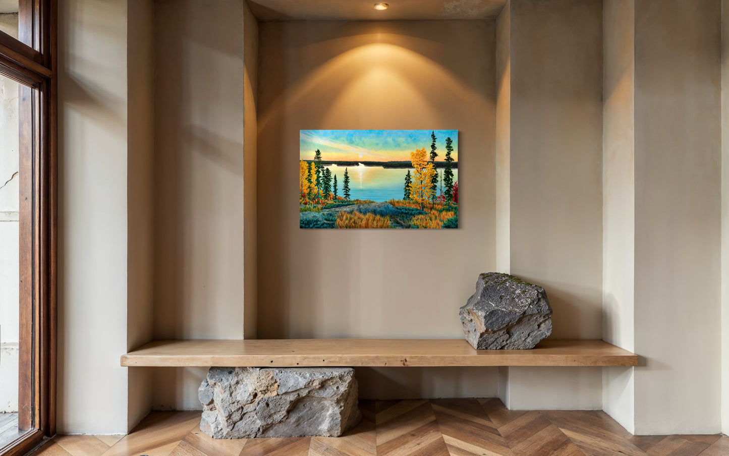 "October Morn" Canvas Art Print