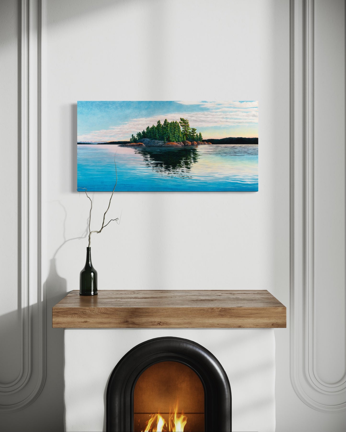 "Whitefish Bay" Canvas Art Print