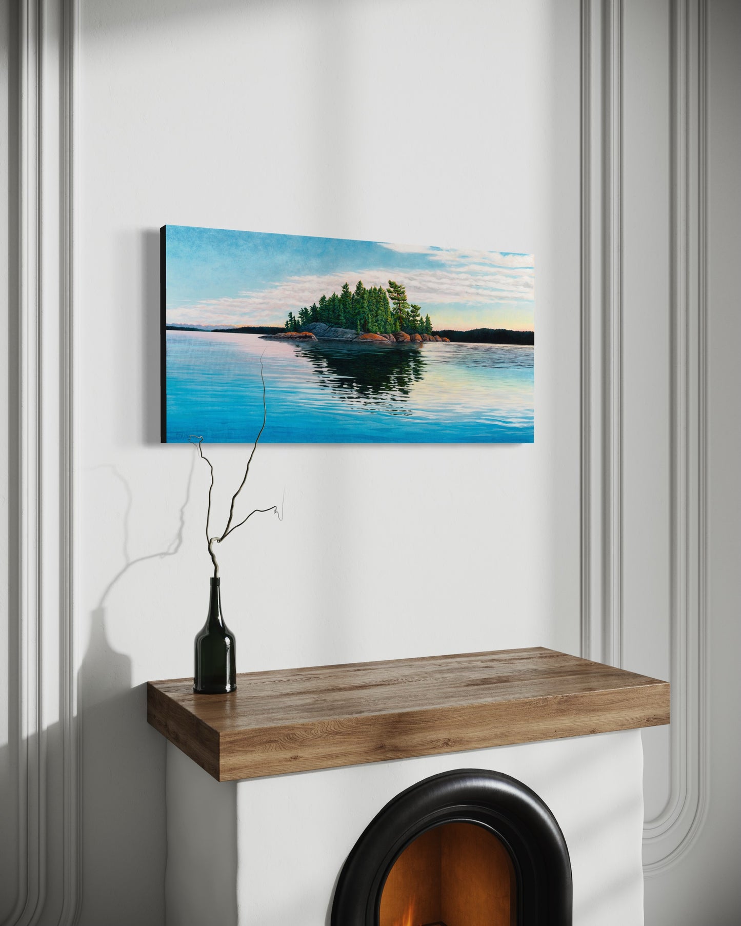 "Whitefish Bay" Canvas Art Print