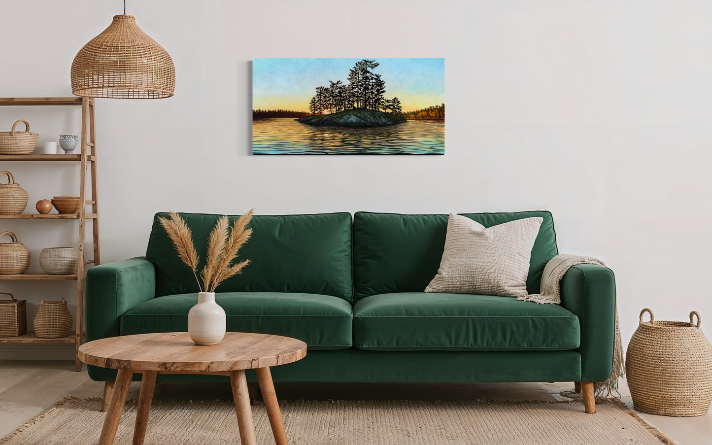 "Fishing For Inspiration, Lake of the Woods" Canvas Art Print