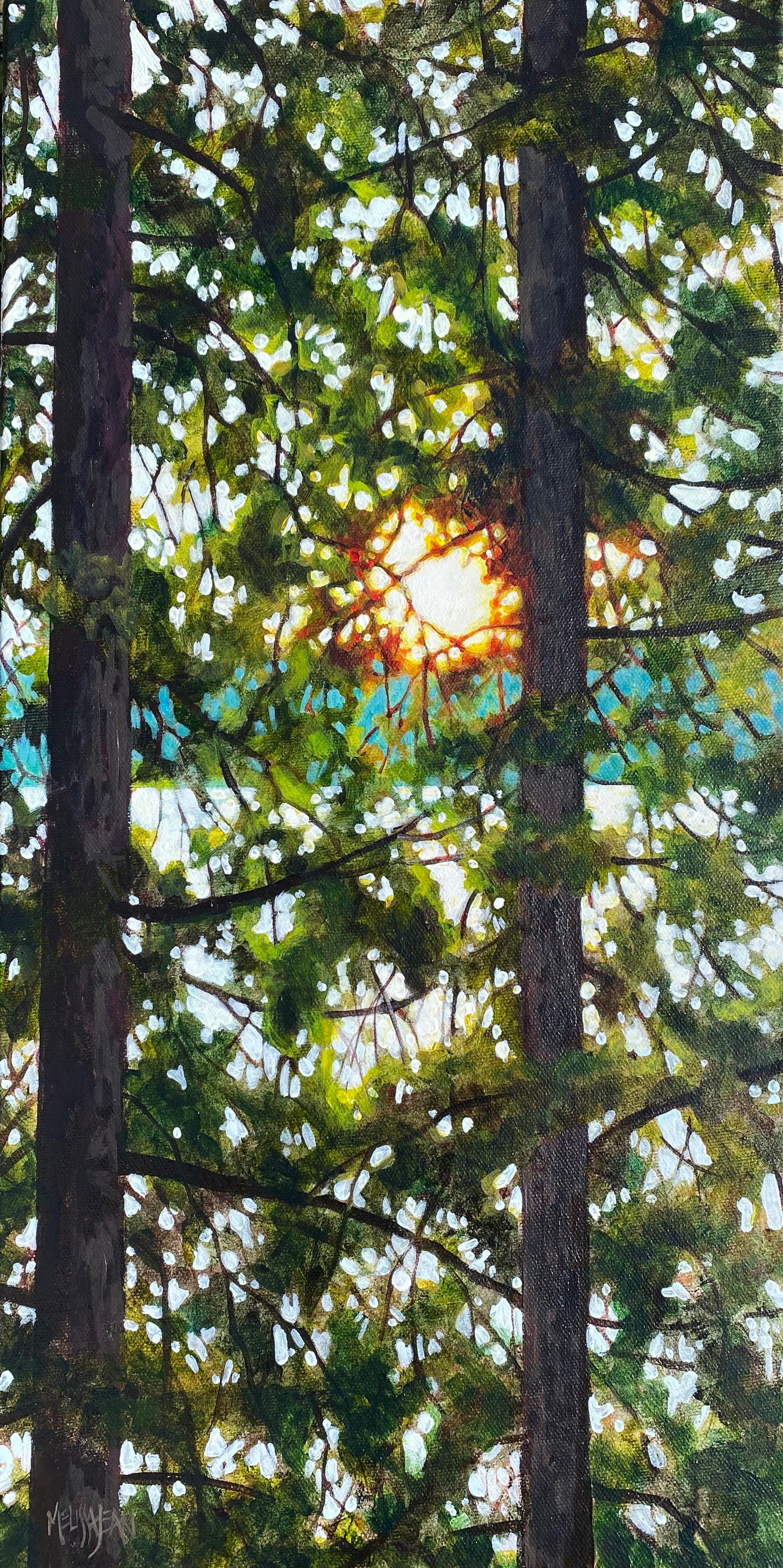 Through the Pines Original Artwork