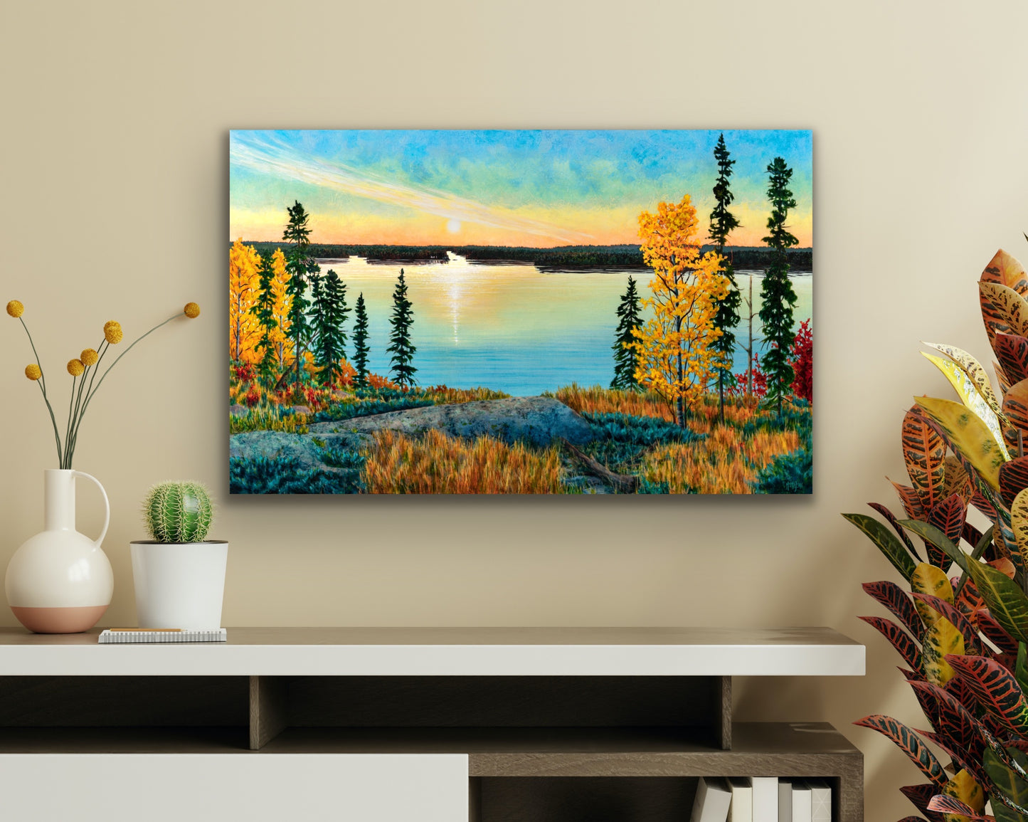 "October Morn" Canvas Art Print