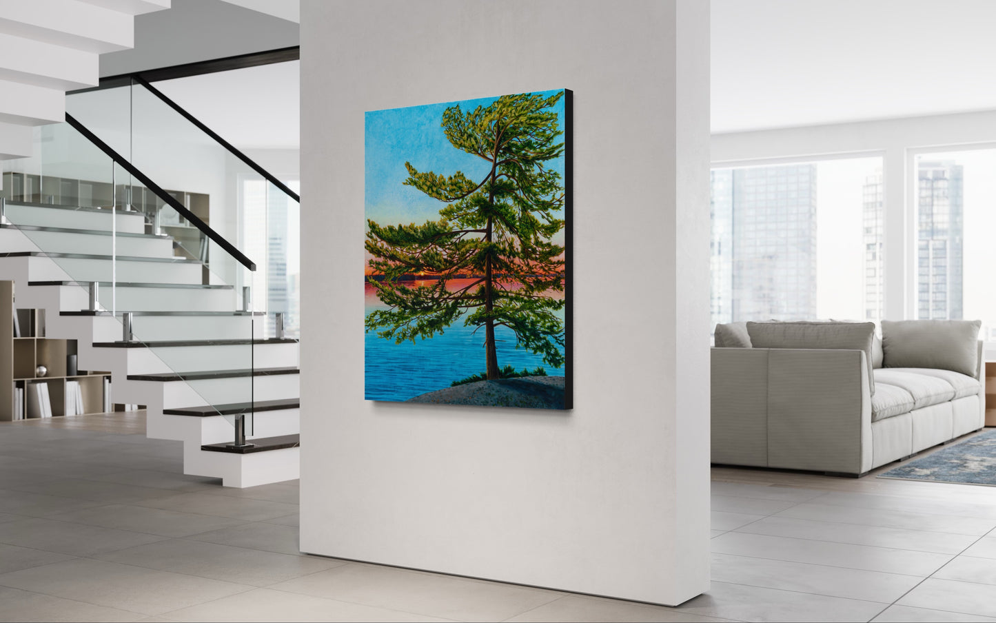 "Dancing Pine" Canvas Art Print