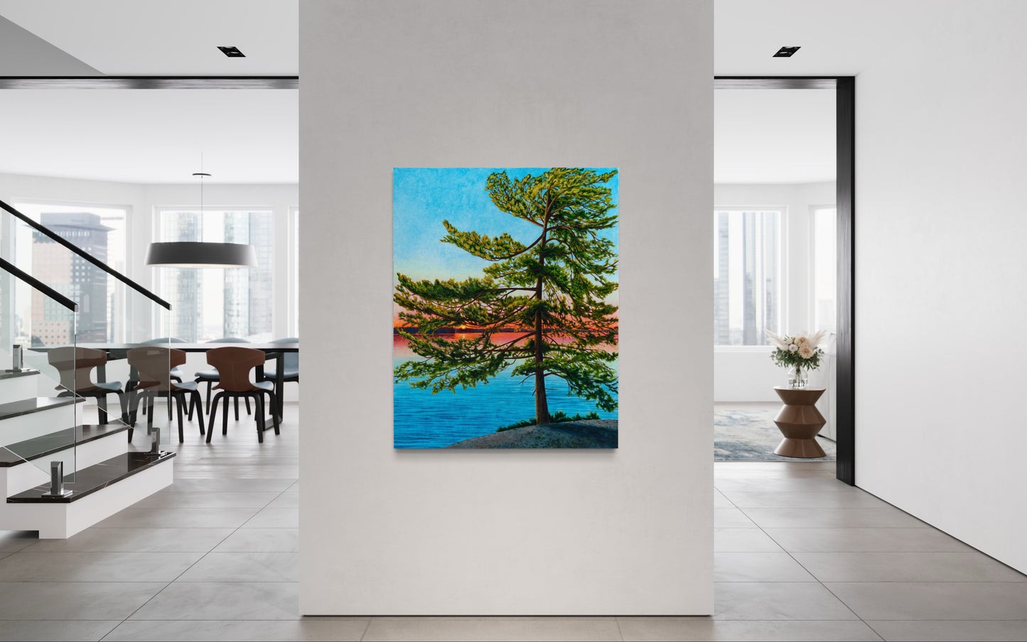 "Dancing Pine" Canvas Art Print