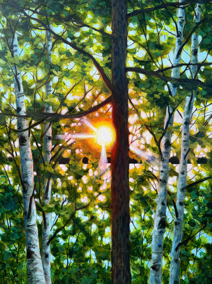 Peeking Through Green