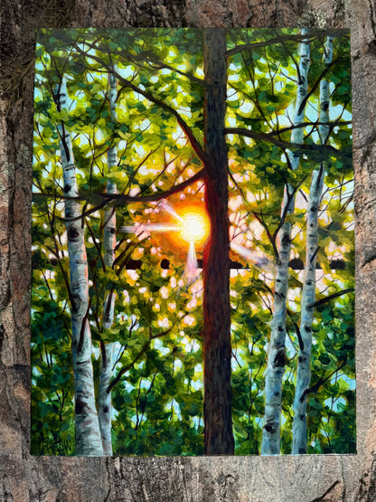 Peeking Through Green