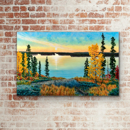 "October Morn" Canvas Art Print