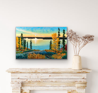 "October Morn" Canvas Art Print