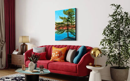 "Dancing Pine" Canvas Art Print