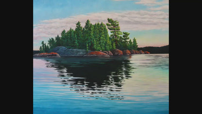 "Whitefish Bay" Canvas Art Print